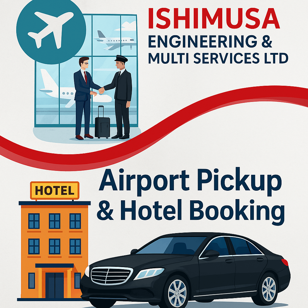 Airport Pickup & Hotel Booking service offering by Ishimusa Engineering image 1